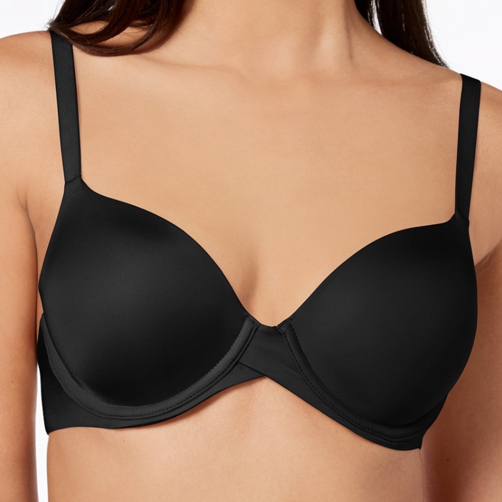 Maidenform One Fab Fit 2.0 Shirt Sleek Black Underwire Bra